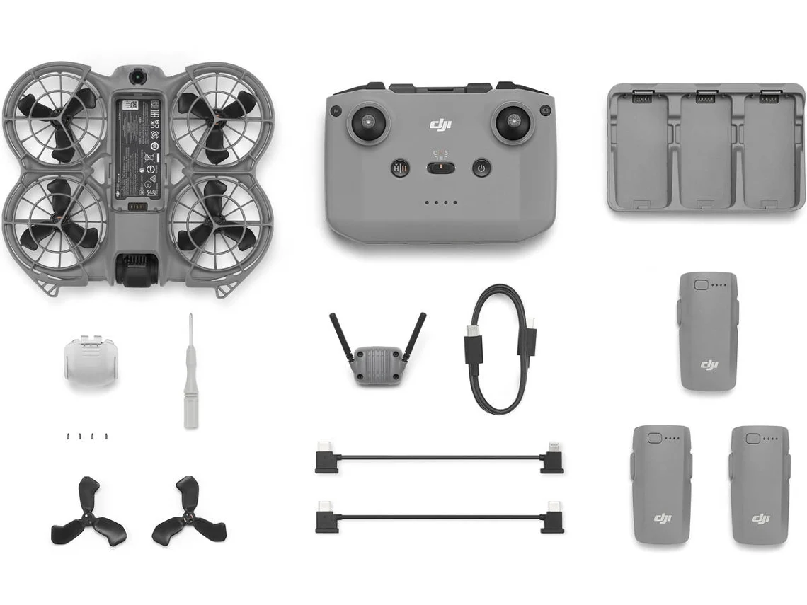 Drone DJI Neo 2 Fly More Combo (4K - Autonomia: Até 19 min - Cinzento)