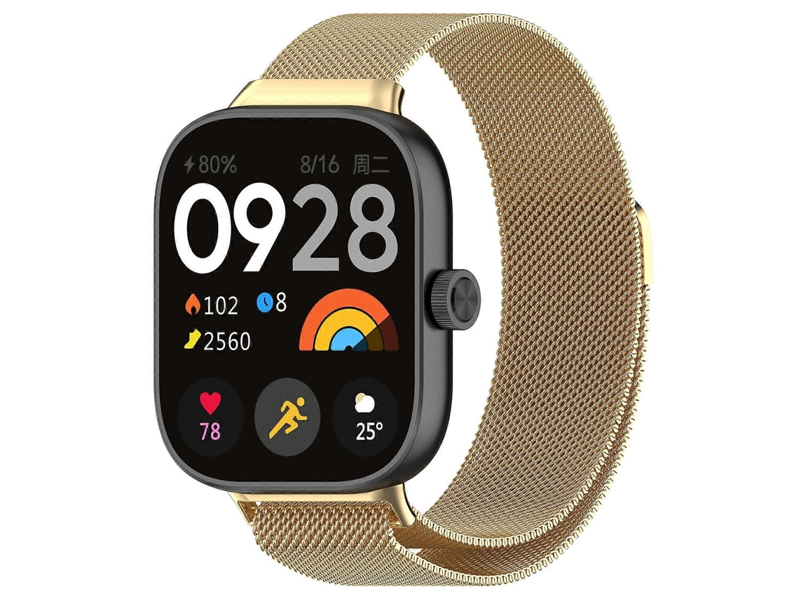 Pulseira De Malha De Aço Magnética Milan Para Redmi Watch 4