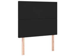 Cabeceira Preta 100x5x118/128 Cm Couro Sintético MAISON EXCLUSIVE