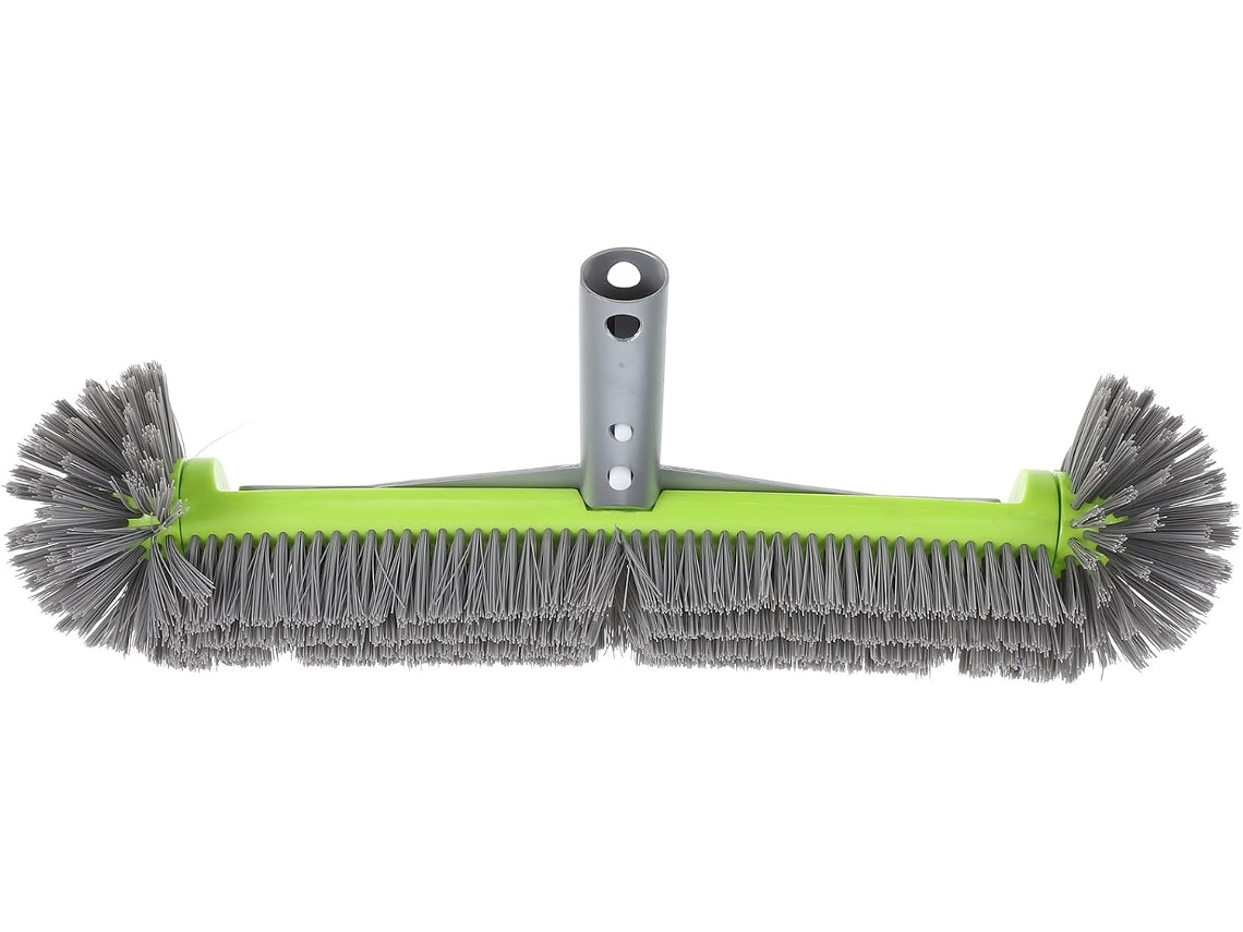 Escova De Piscina Verde 40 Cm (16 Polegadas) Em Nylon E Alumínio