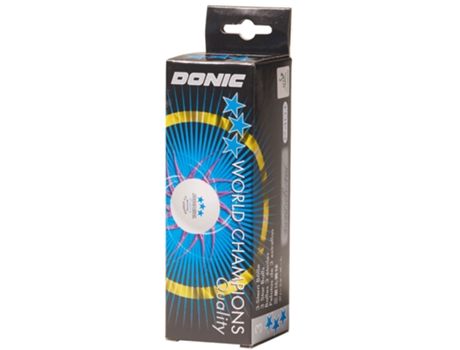 Conjunto de 3 bolas de ténis de mesa DONIC P40+*** (40 mm)