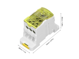 Laxiscreed Caixa De Distribuição Para Barramento Din - Conexão Elétrica Universal 690v 125a