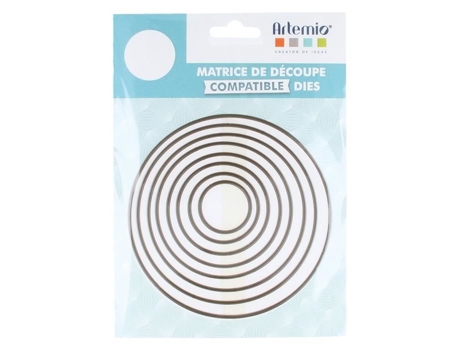 Matriz de Corte (Matriz) Círculos Grandes - ARTEMIO - 3 a 12 cm de diâmetro