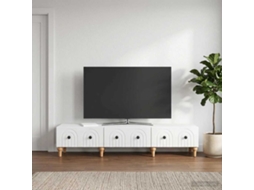 Vidaxl Gabinete Para Tv Com Gaveta Branco Brilhante 147 X 34,5 X 30 Cm
