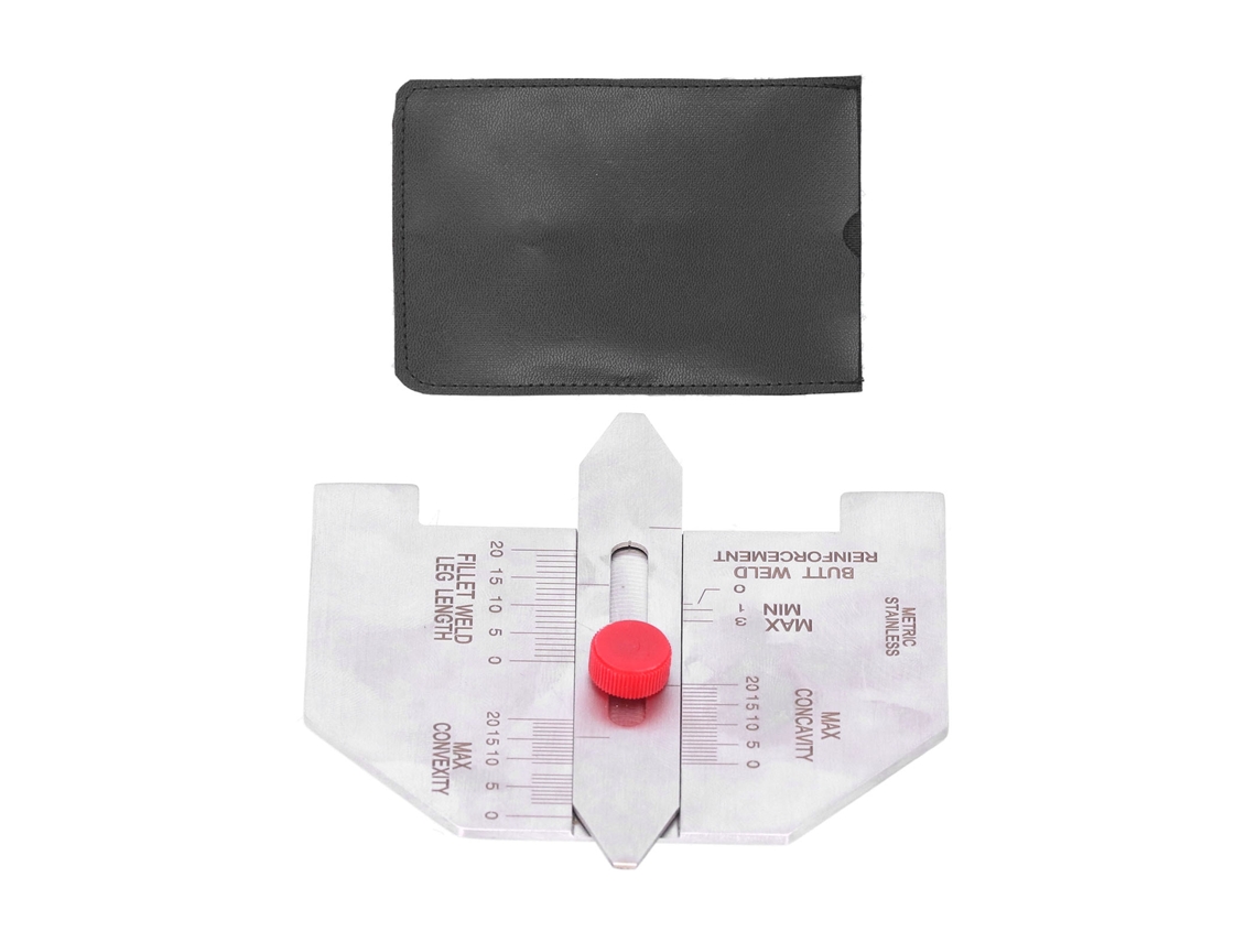 Calibre De Inspeção De Soldadura De Aço Inoxidável Ferramenta Para Medir Altura De Soldadura De Filete Automática Intervalo 20mm