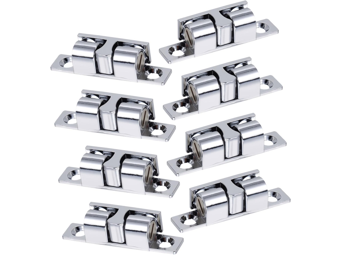 Suporte Para Porta De Armário Em Formato Barco, Conjunto De 8 Peças, Em Aço Inoxidável E Liga De Zinco, Com Trava De