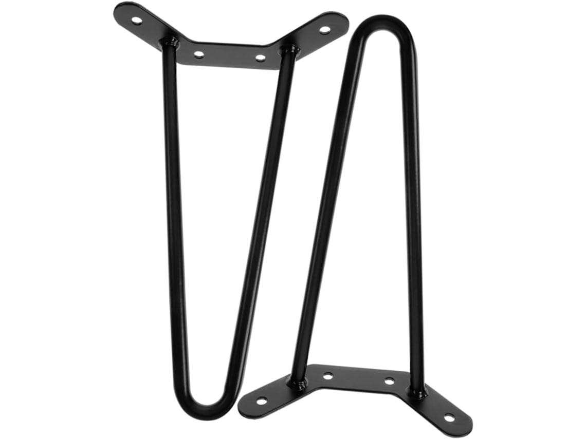 Uonlytech 2 Peças Pés De Mesa Metal Em Formato Grampo Altura Ideal Para Móveis Diy, Design Robusto