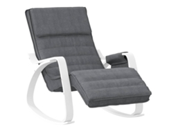 Rocking Chair, Rocking Chairs Vidaxl Cinzeto Tecido