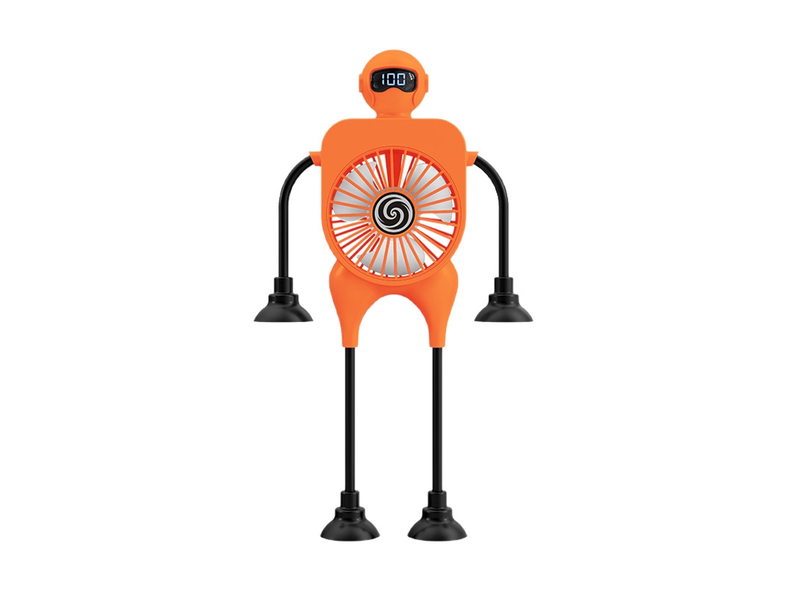 Ventilador Multifuncional Articulado EIFSON Recarregávellararanja