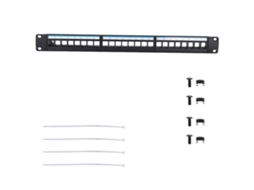 Raum-painel De Patch De Dados 24 Portas 19 Polegadas Montável Rack De Cabo De Rede Cat6 (módulos Não Incluídos)