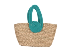 Bolsa Tecida Versátil Fashionável Grande Capacidade Leve Alça Confortável para Praia e Compras