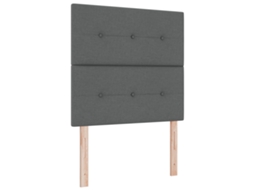 Conjunto 1 Cama Box Vidaxl Cinzento Tecido (200 X 80 Cm)