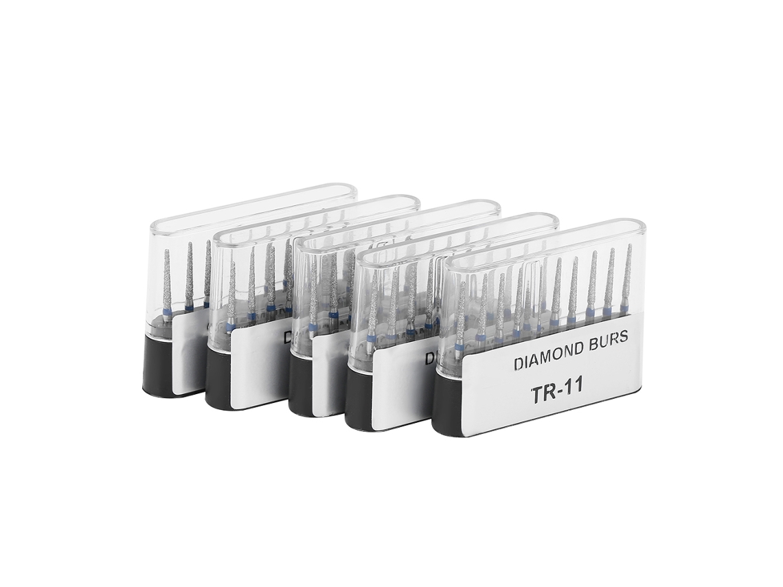 Conjunto de 50 brocas diamantadas de alta velocidade FG 1,6 mm para dentistas.