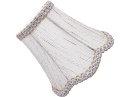 Abajur De Linho Canelado Para Luminária De Mesa, Elegante Peça De Reposição Para Interiores.