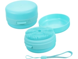Conjunto De 2 Escovas Banho Silicone, Escova De Massagem Macia Para Pele Sensível, Esfolia E Limpa O Cabelo, Com Cordão