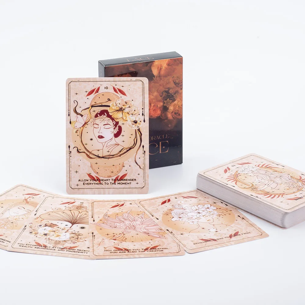 Oracle Of Destiny: Lace, Light And Wisdom Jogo de Tabuleiro Baralho Oracle Of Destiny (53 Cartas, 10,4 X 7,4 Cm) MDUG (versão em Inglês)