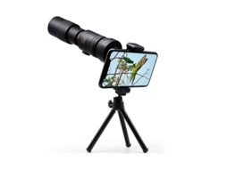 Telescópio Monocular 4k 10 300x40mm 30x Zoomable Bak4 Prisma Óptico Para Caça Ao Ar Livre Acampamento Viagens Concertos Bestvite (preto)