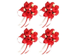 4 Unidades De Flor De Broche De Casamento Allinless