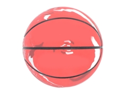 BOLA DE BASQUETE BUSINESS miniatura de borracha, brinquedo, para crianças e pets, vermelha (S/MARCA)