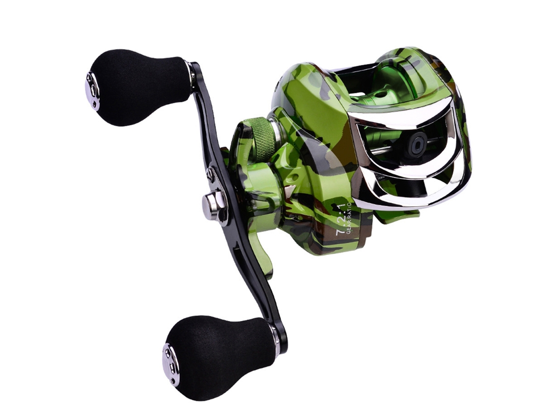 Molinete de Pesca Baitcasting 18+1 Rolamentos 7.2:1