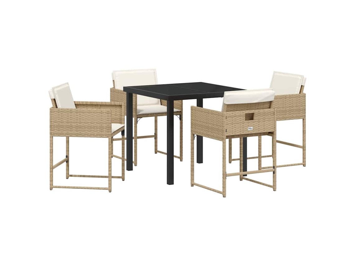 Conjunto de Móveis de Jardim 5 Pcs HARLANV1