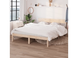 Estrutura De Cama Sem Colchão 160x200 Cm Madeira Maciça