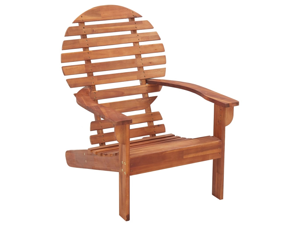 Vidaxl Cadeira Adirondack Em Madeira De Acácia Maciça