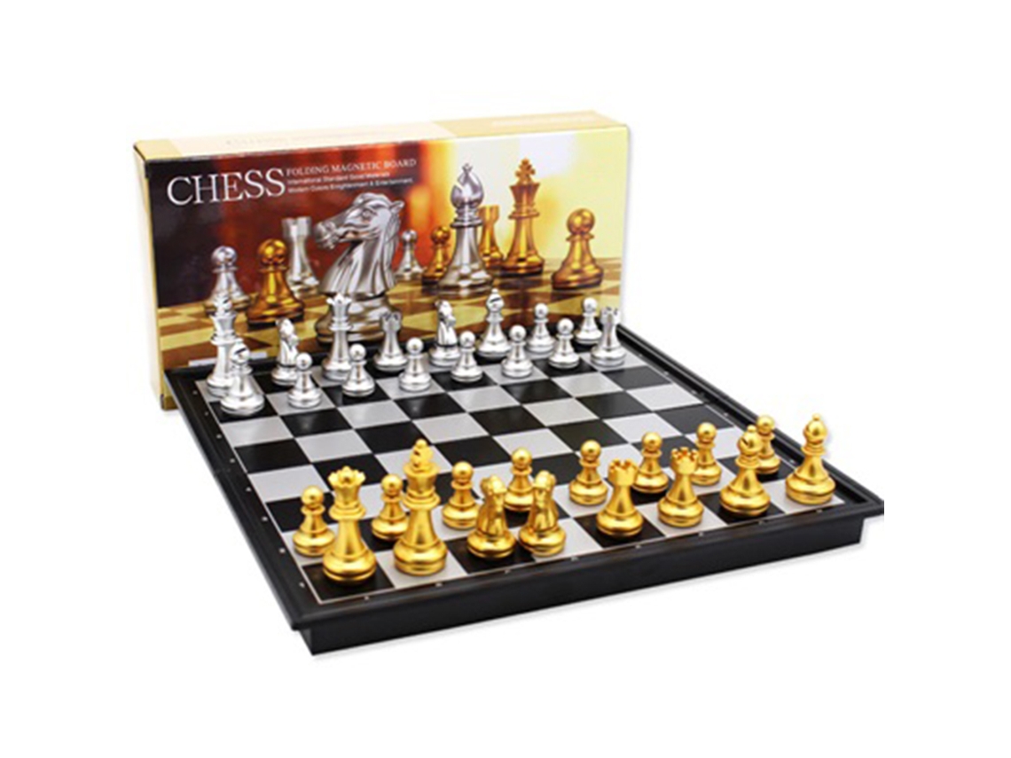 Juego De Ajedrez Exquisito Set Medieval Con Tablero 32 Piezas Ajedrez Magnético