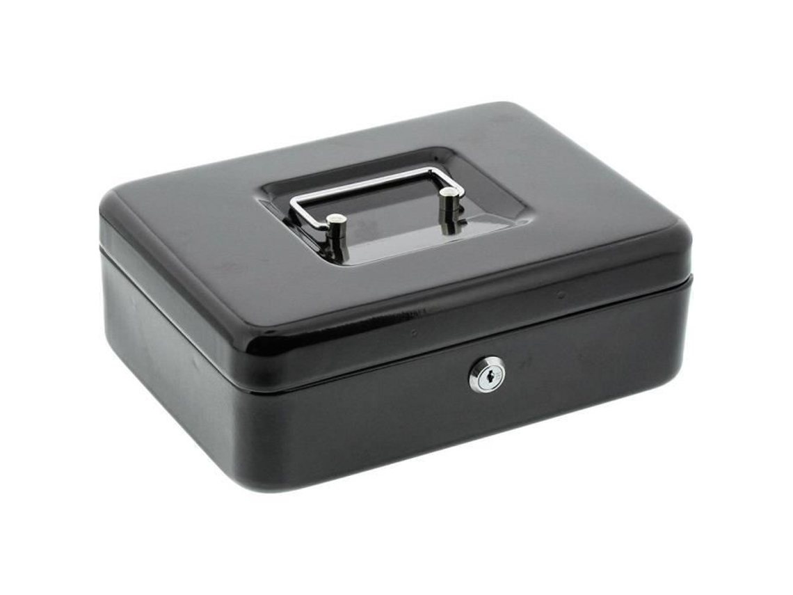 Cofre para Moedas, Burg Wachter, Money 5025 Preto, Abertura com Chave, Aço Preto BRILVIBERA
