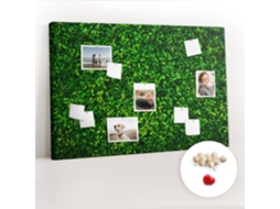 Quadro De Cortiça Com Impressão Cerca De Folhas Para A Sala De Estar Espelharte (120x80 Cm)