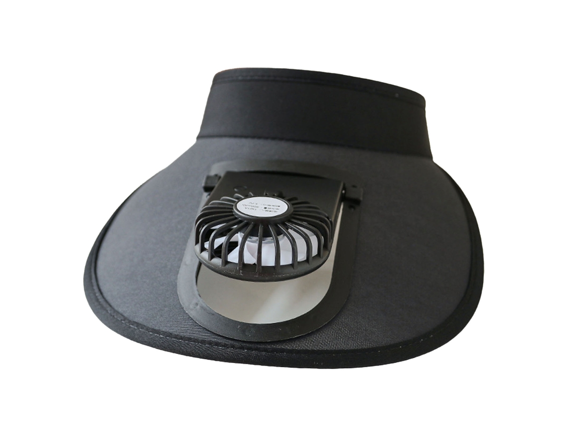 Chapéu De Verão Com Ventilador Cute Aba Larga Uv 3 Níveis Recarregável Usb Para Crianças Praia Viagem
