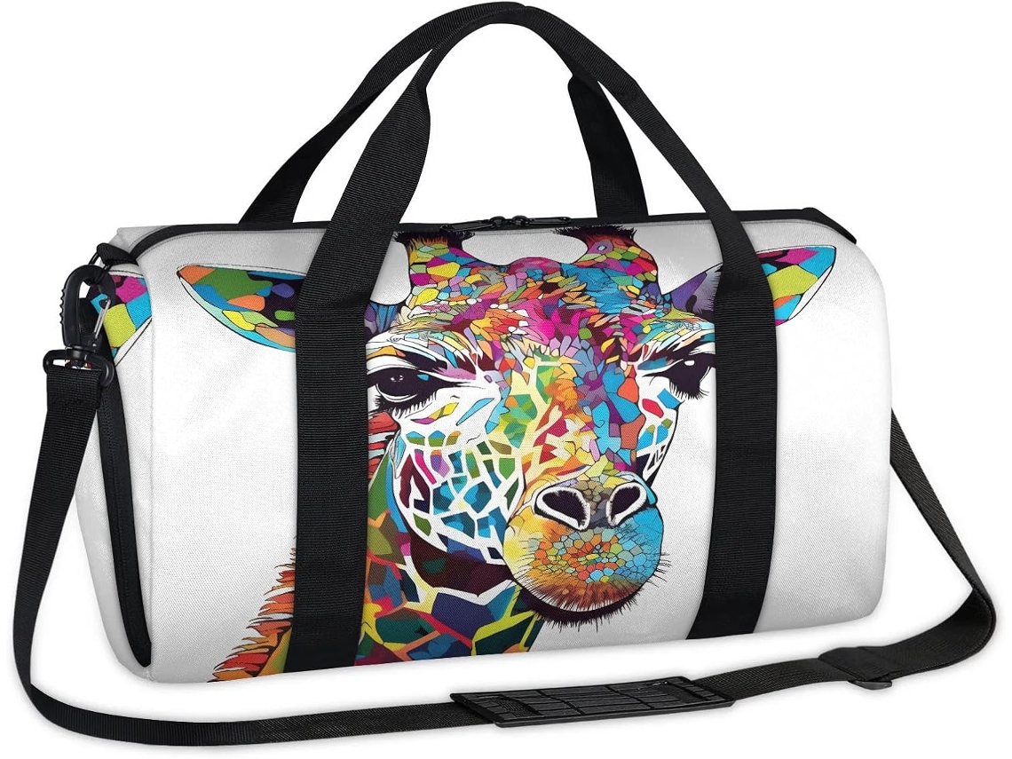 Bolsa Girafa Tecido Poliést. 45x21x23cm S/MARCA