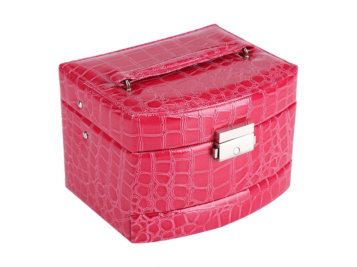 Caixa de Armazenamento de Joias 3 Camadas para Colares Anéis Pulseiras Presente Feminino S/MARCA