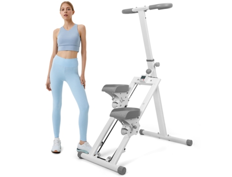 Stepper Vertical E Dobrável Com Ecrã Lcd Treino Completo Do Corpo Guiador E Pedais Ajustáveis Biplut