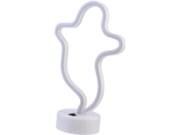 Luminária Led Decorativa com Base de Luz Noturna Neon para Decoração de Parede de Halloween, Design Sem Bateria SFUSHOS