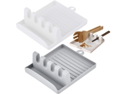 VYLARA Escorredor De Talheres De Silicone, Superfície Antiaderente Com Coletor De Gordura Para Armazenamento Prático E Limpeza Rápida, Indispensável Para Tod