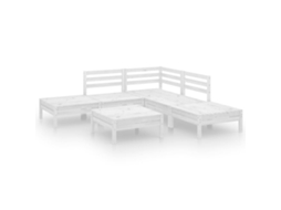 Garden Lounge Set, Garden Lounge Sets Vidaxl Branco Madeira De Pinho (n/a)