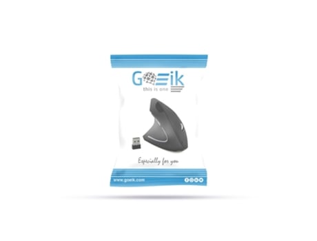 Rato Ergonómico Recarregável Wireless para Mão Esquerda GOEIK BY PC GO