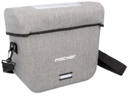 Bolsa para Guiador de Bicicleta FISCHER City Cinza