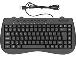 Teclado Usb com Design Ergonômico, Feito de Plástico Resistente. SFUSHOS