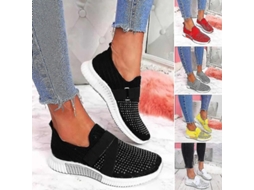 2026 zapatos Slip on para Mujer com Sola Ortopédica Zapatillas Moda Plataforma para Caminhada Transpiraveis Confortáveis