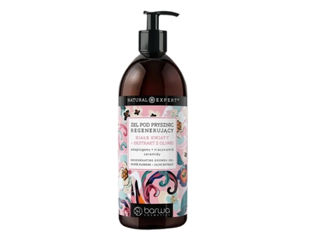 Revitalizing Shower Gel With White Flowers Olive Extract, 480ml Barwa
