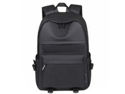 (preta) Mochila Leve, Respirável, Com Design Minimalista E Grande Capacidade, Perfeita Para Deslocamentos Diários E Uso Cotidiano.