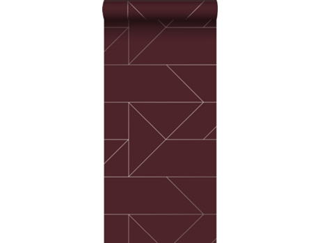 Papel de Parede ORIGIN WALLCOVERINGS (0,53 x 10,05 m - Tecido - Vermelho)