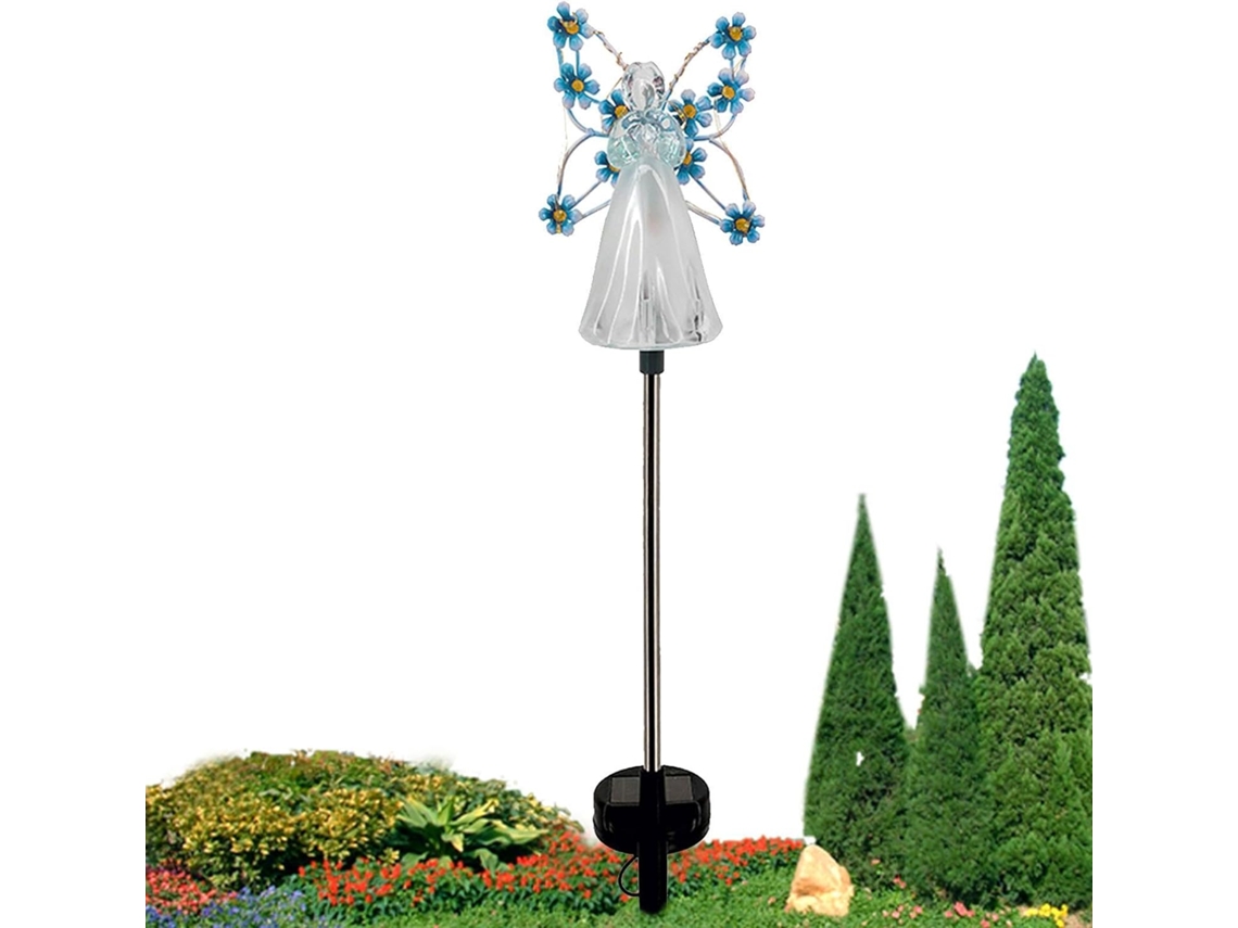 Jardim Solar Genérico Luzes de Caminho para Paisagem com Anjos e Fadas Das Flores Decoração de Túmulo para Jardim de CHABERLU