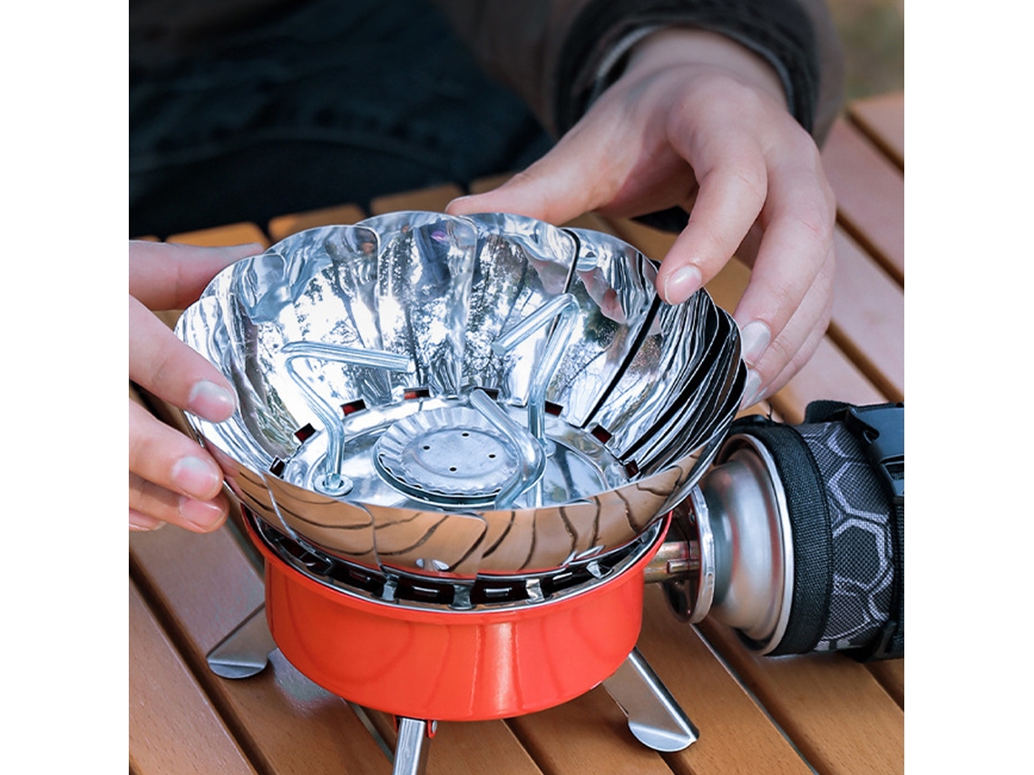 Estufa De Gás Portátil Outdoor Com Ignição Elétrica Plegável Potência Ajustável Para Camping E Trekking