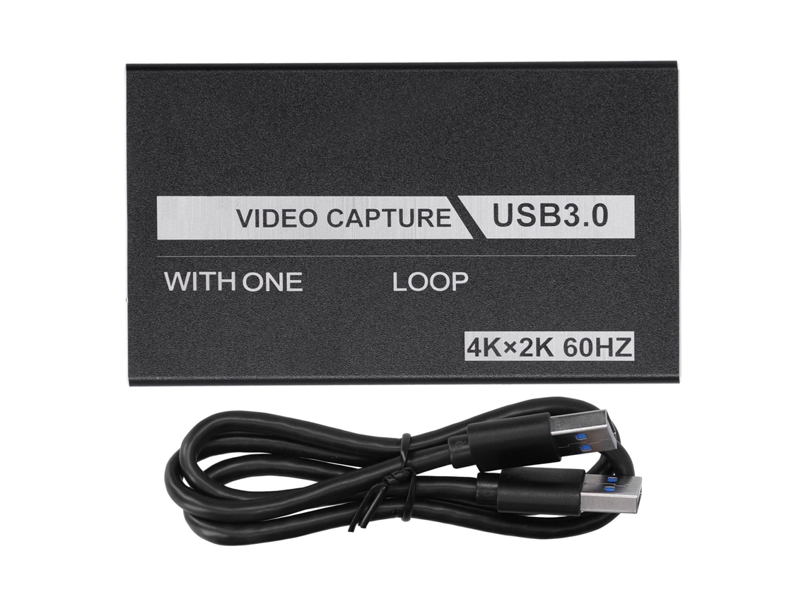 Conversor Hdmi Para Usb 3.0 Captura 4k 60hz Com Porta De Áudio Mic