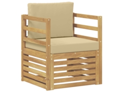 Maison Exclusive - Conjunto De Sofás Para Exterior Poliéster Branco