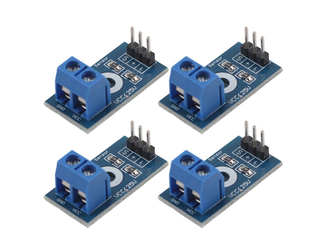 4pcs Módulo Sensor Detector de Tensão 3 terminal com Faixa Máxima 25v