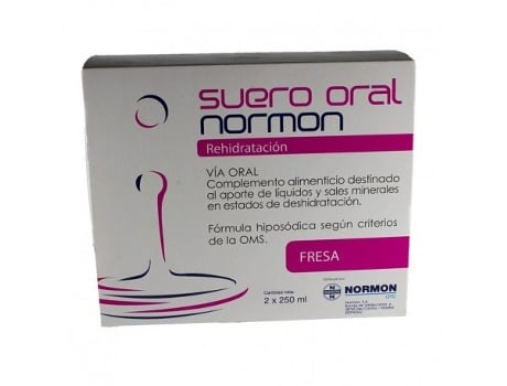 Suero Oral Fresa 2 Brikcs 250 Ml Normon